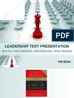 Leadership Text Presentation: Naja Hill - Ivan Dominguez - Anna Menedjian - Faisal Engineer