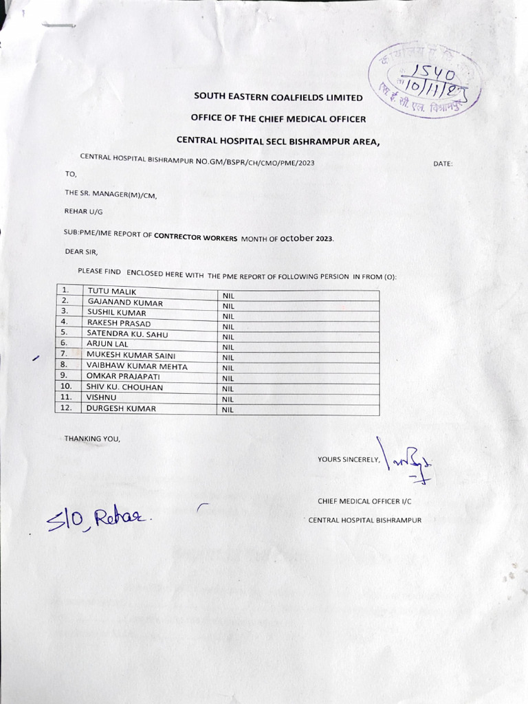 PME Medical Examination Report 2023 | PDF | Medical Specialties | Anatomy
