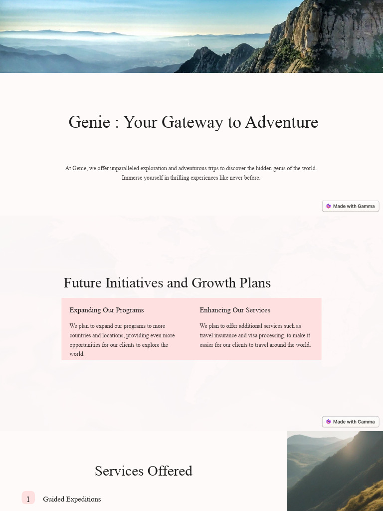 Genie Your Gateway To Adventure | PDF