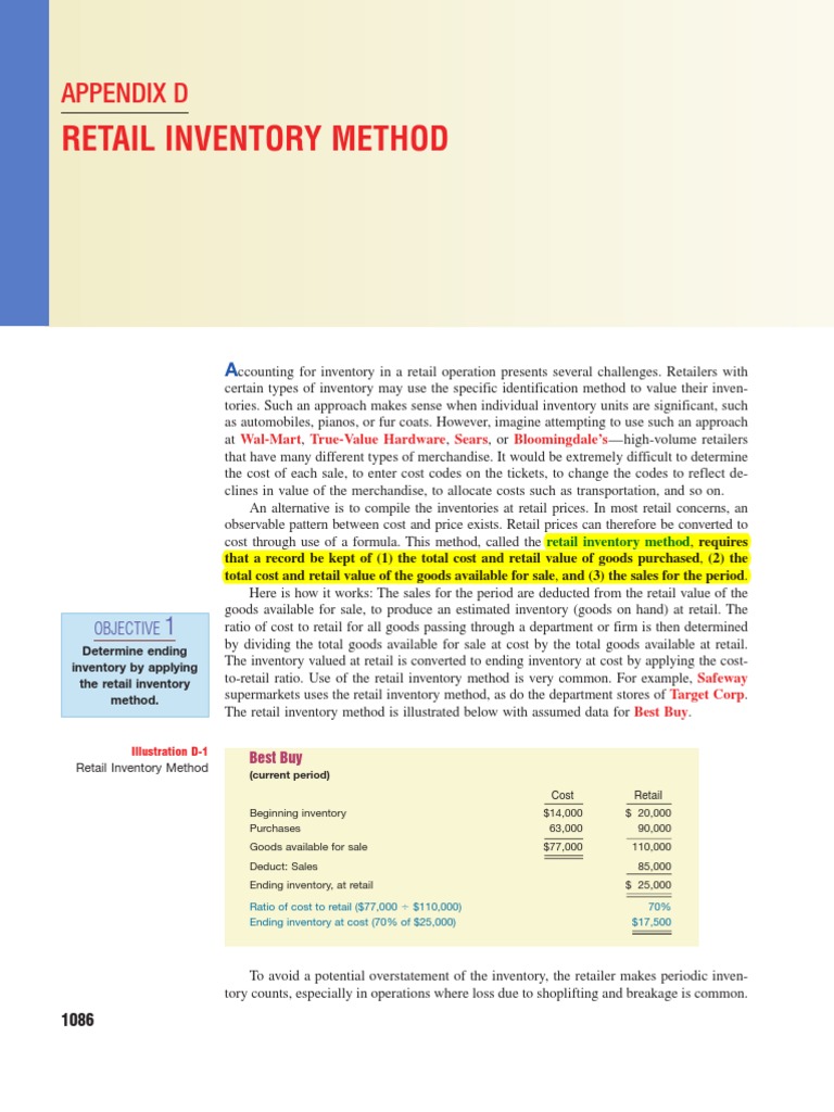 Retail Inventory Method | Inventory Valuation | Retail
