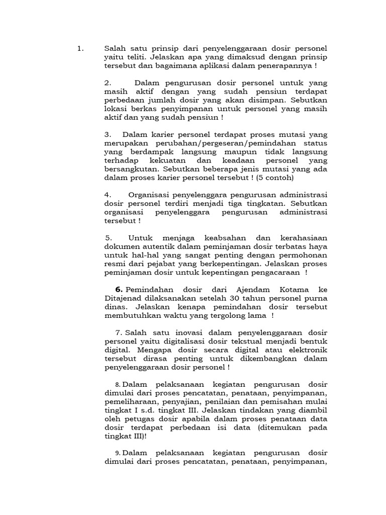Pengelolaan dan Inovasi Dosir Personel | PDF | Pengelolaan Keuangan & Uang
