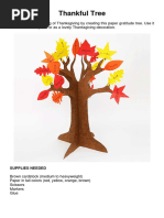 3D Cardboard Tree Craft Guide | PDF | Leaf | Trees