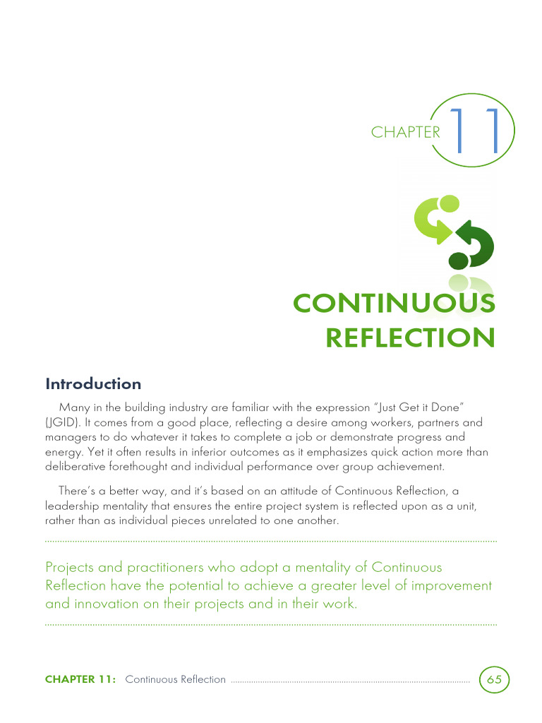 TDC CH11 Continuous Reflection | PDF | Mindset | Creativity