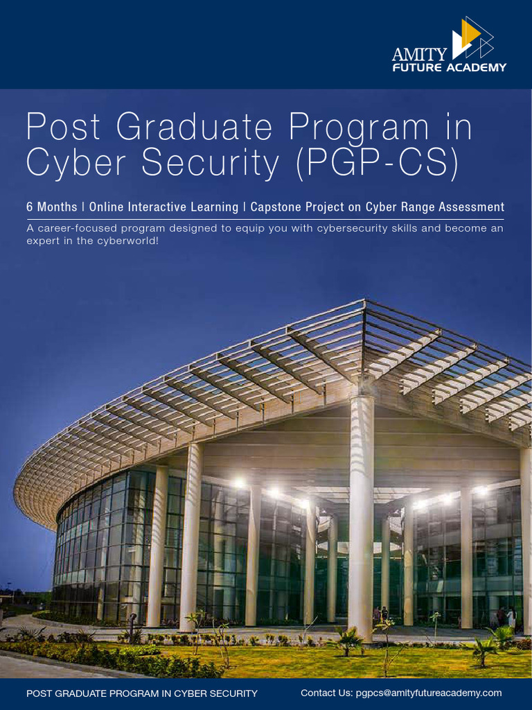 Post Graduate Program in Cyber Security PGP Cs | PDF | Security ...