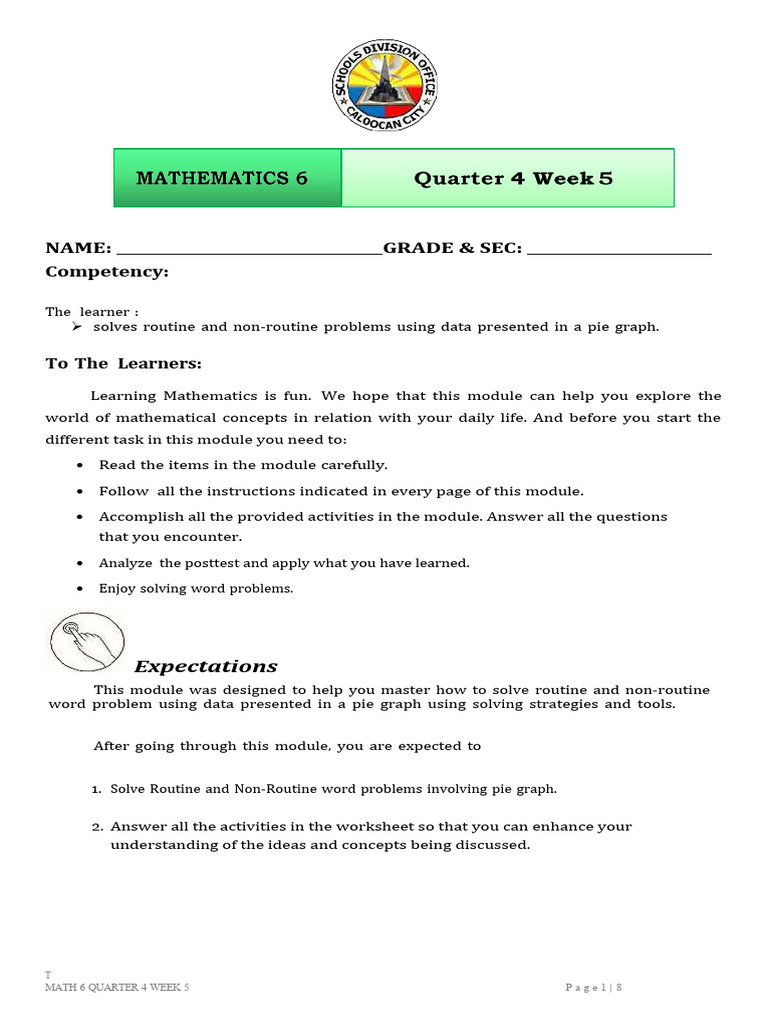 Solving Pie Graph Problems in Math 6 | PDF | Mathematics