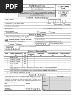 PAYE Monthly Declaration Form 2024 | PDF | Taxation | Payments