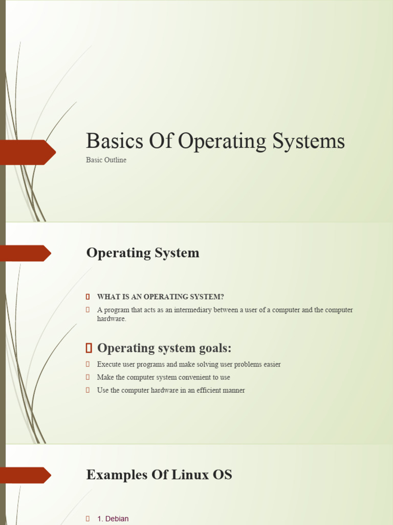 Basics of Operating Ststems | Download Free PDF | Operating System | Linux