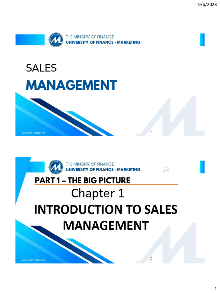 Sales Management in a Changing Market | PDF | Sales | Marketing