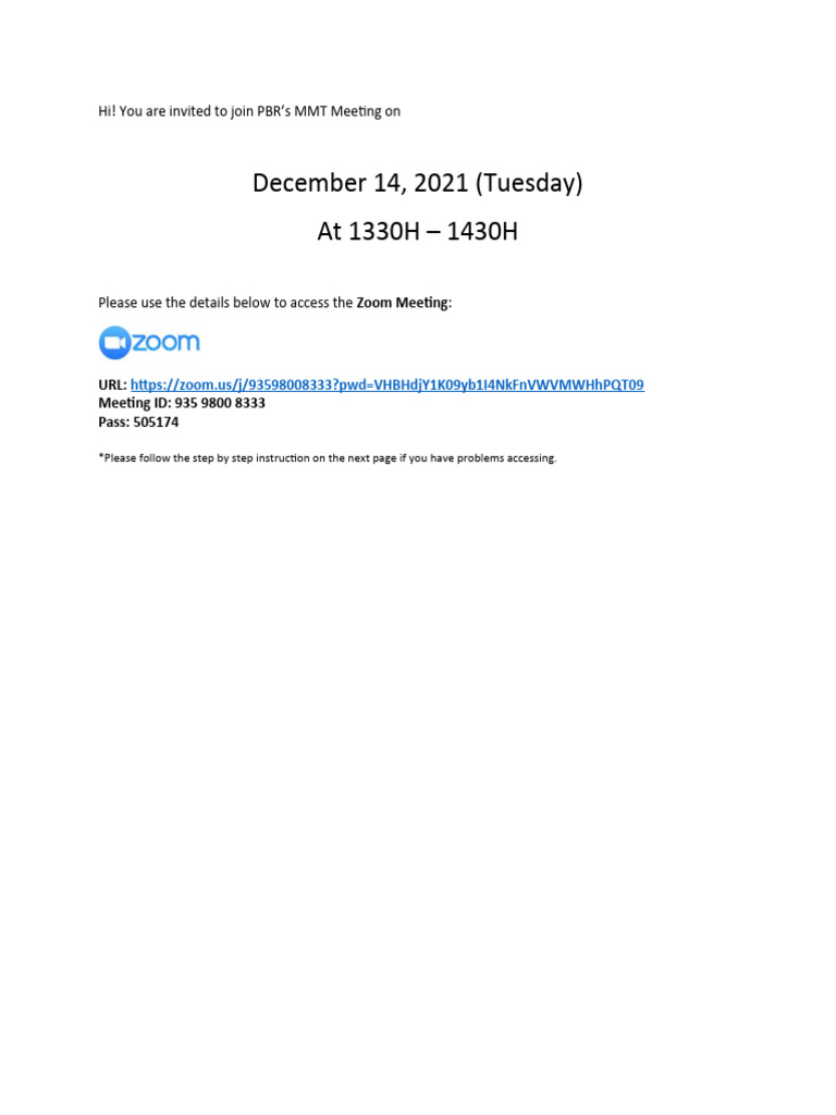 Zoom Meeting Guide | PDF | Career & Growth | Games & Activities