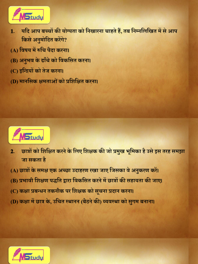 Teaching Aptitude 01-50 | PDF