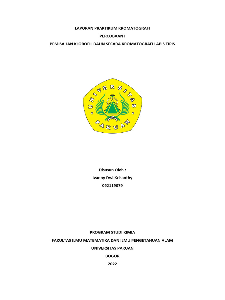 Pemisahan Klorofil dengan KLT | PDF