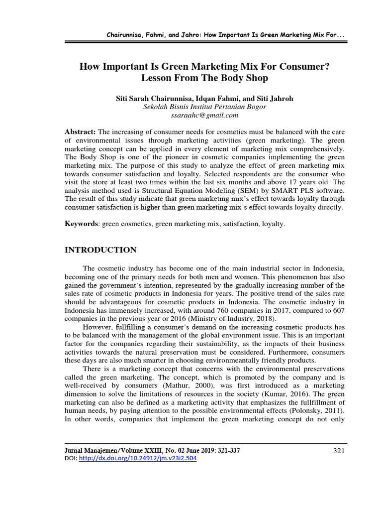 Green Marketing's Impact on Loyalty | PDF | Marketing | Customer ...
