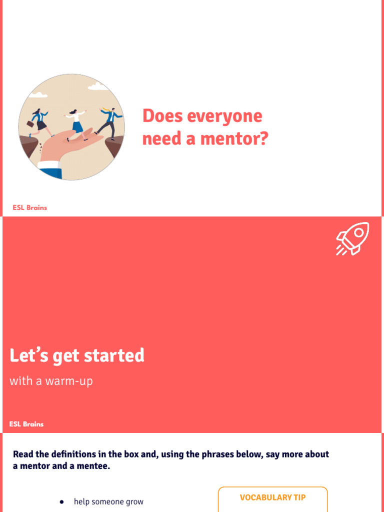 Esl brains does everyone need a mentor pdf mentorship learning