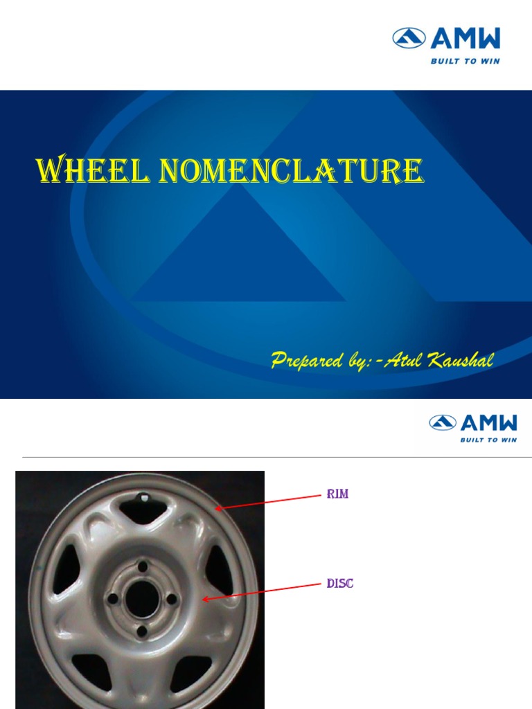 Wheel Nomenclature Overview | PDF