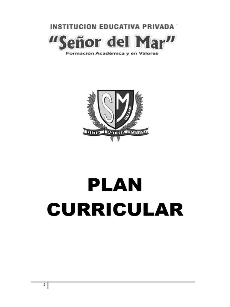 Plan Curricular 2024 I.E.P. Señor del Mar | PDF | Plan de estudios ...