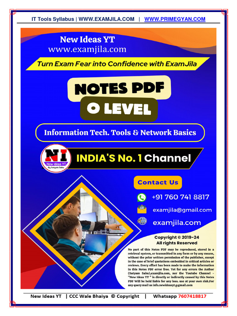 M1r5 it tools pdf notes free download free pdf spreadsheet internet