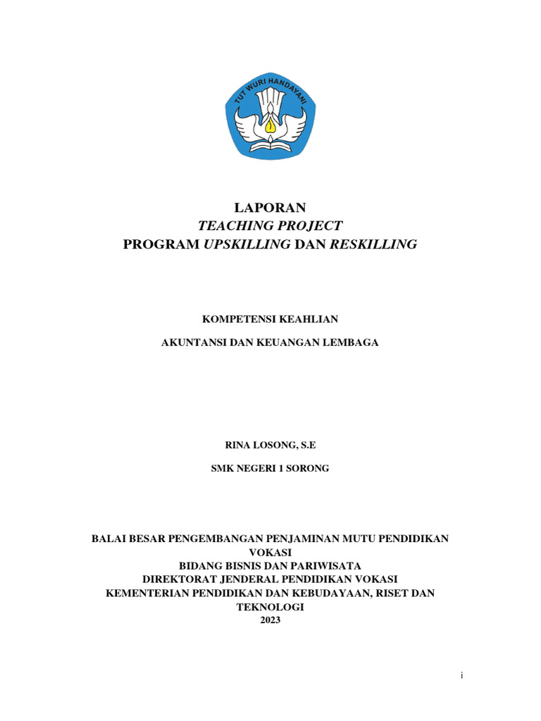 Laporan Teaching Project Akuntansi 2023 | PDF | Bisnis