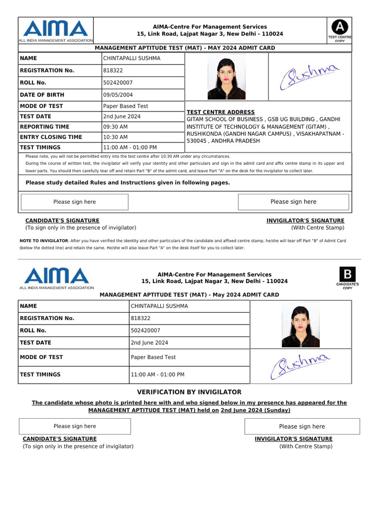 PBT Admit Card 2-Jun-24 818322 | PDF | Identity Document