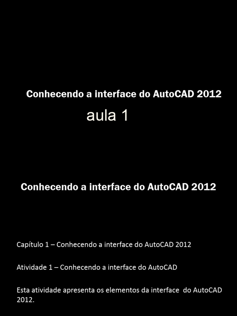 Interface do AutoCAD 2012: Guia Inicial | PDF | Auto Cad | Autodesk