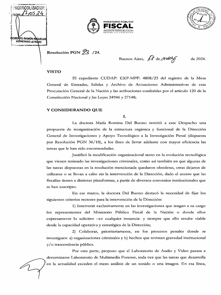 PGN 0023 2024 001 | PDF | Testigo experto | Hardware de la computadora