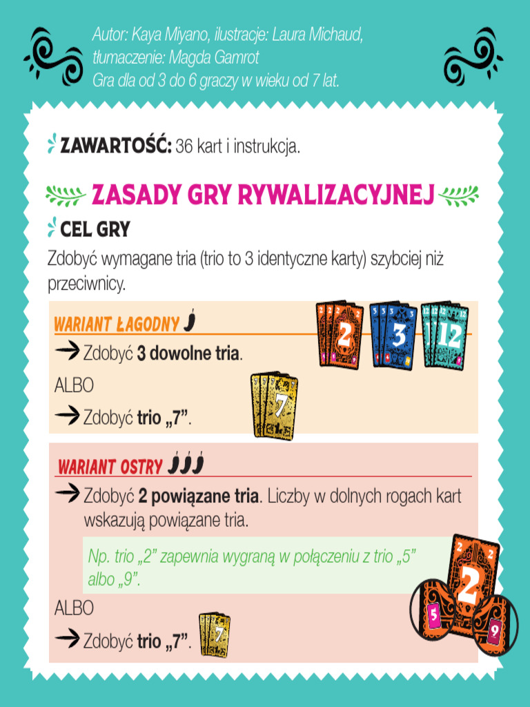 Trio Rulebook PL | PDF