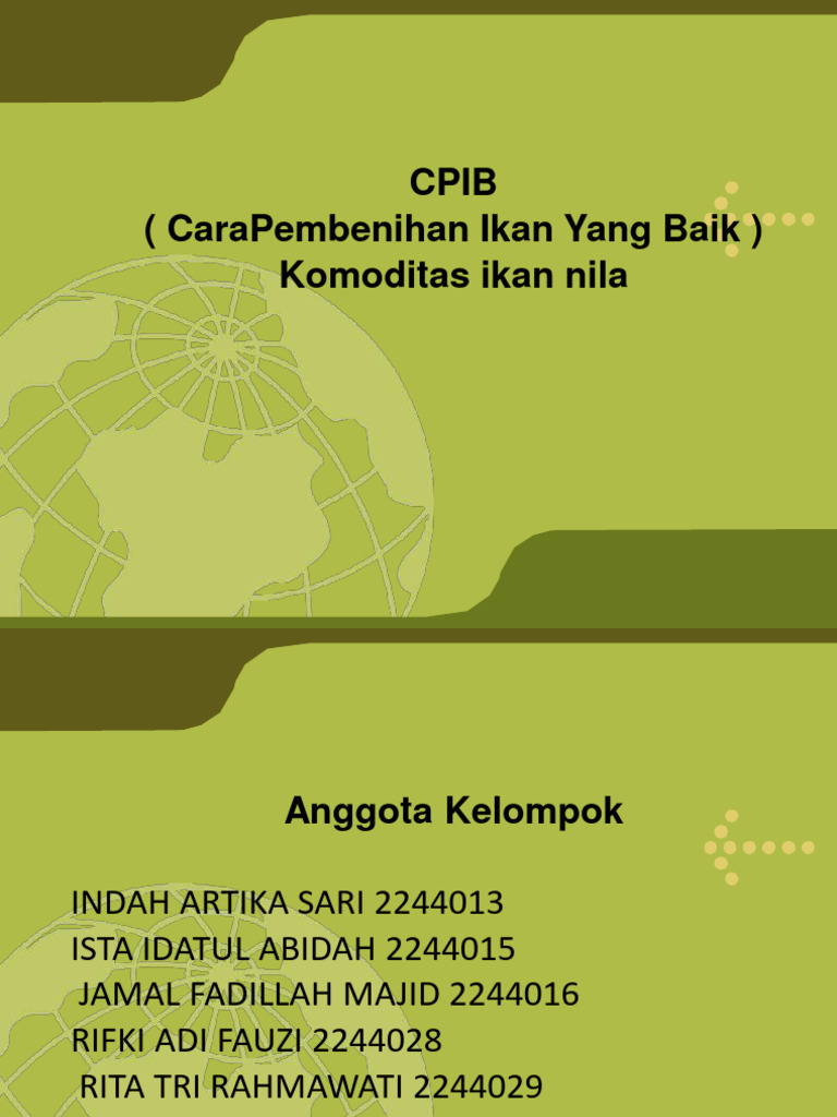 Panduan CPIB untuk Pembenihan Ikan Nila | PDF | Teknologi & Rekayasa