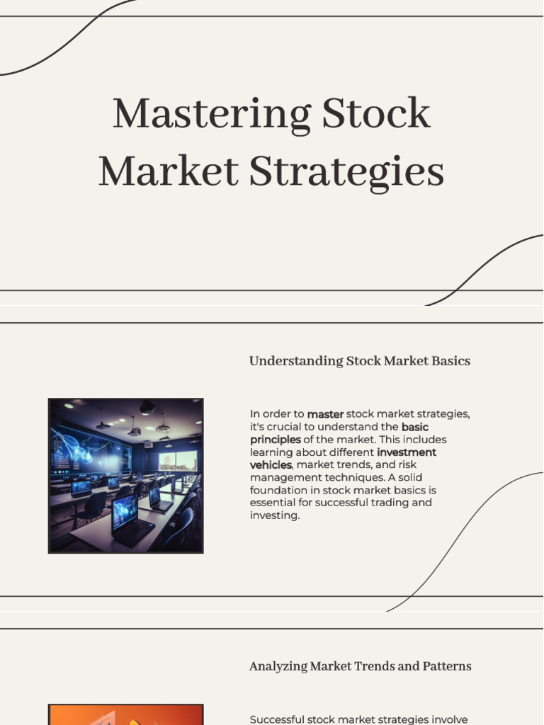 Stock market strategies pdf