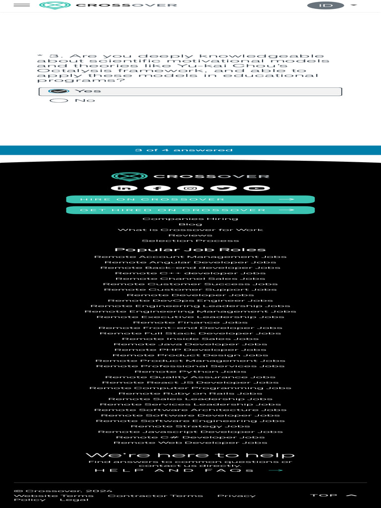 Crossover: Remote Job FAQs & Help | PDF | Ruby On Rails | Software ...