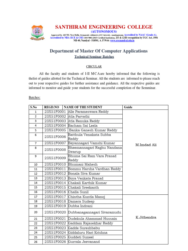 Seminar Guides | PDF