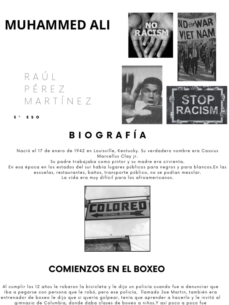 Muhammed Ali - Raúl Pérez | PDF | Muhammad Ali | Malcolm x