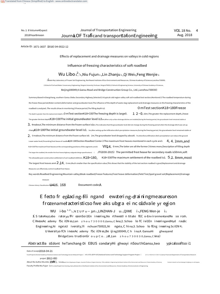 effect-of-replacing-filling-and-dewatering-draining-measures-on-frozen