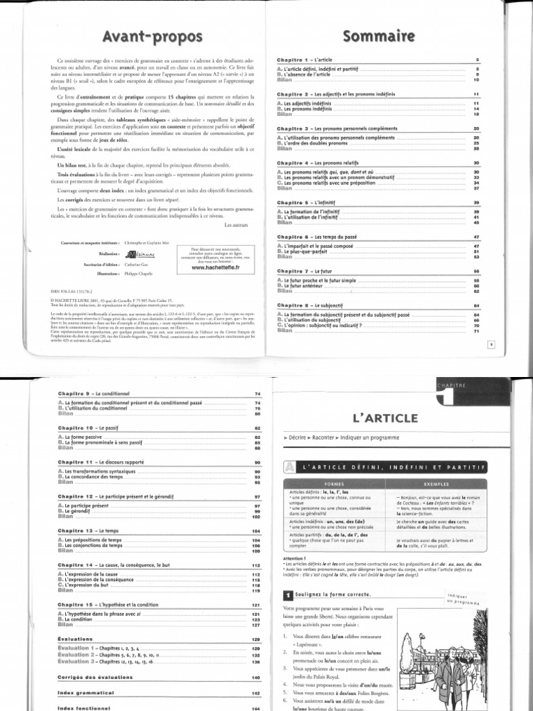 EXERCICES DE GRAMMAIRE EN CONTEXTE NIVEAU DEBUTANT CORRIG S PDF visual data 2
