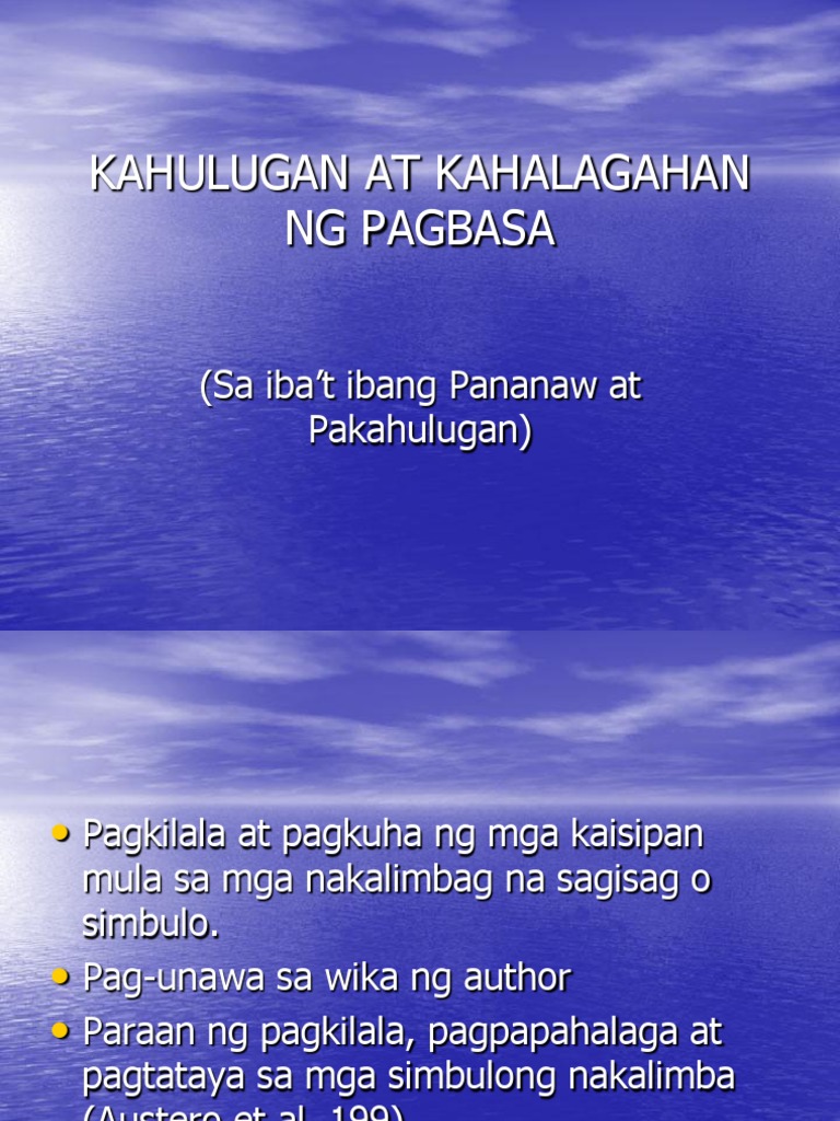 32+ Ano ang kahulugan ng pagbasa at author info