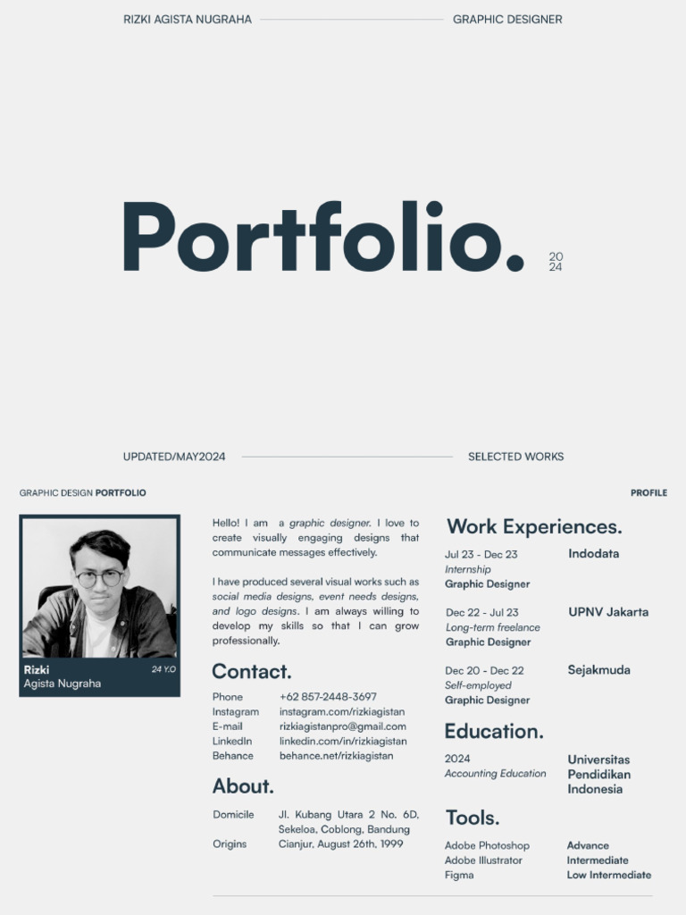 2024 Rizki's Graphic Design Portfolio | PDF