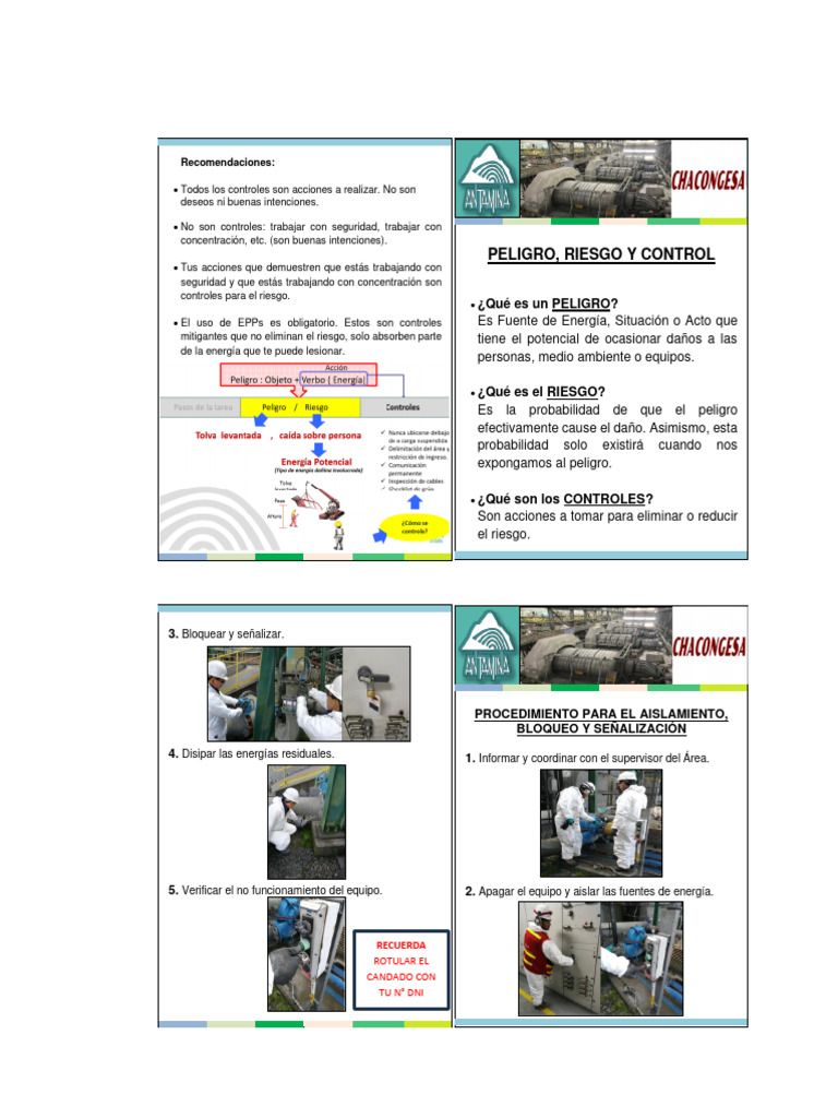 03 Cartillas de Seguridad y RRSS | PDF | Guante