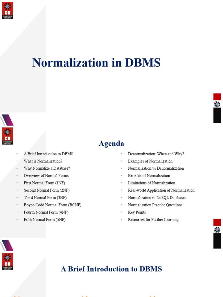 Normalization pdf databases no sql