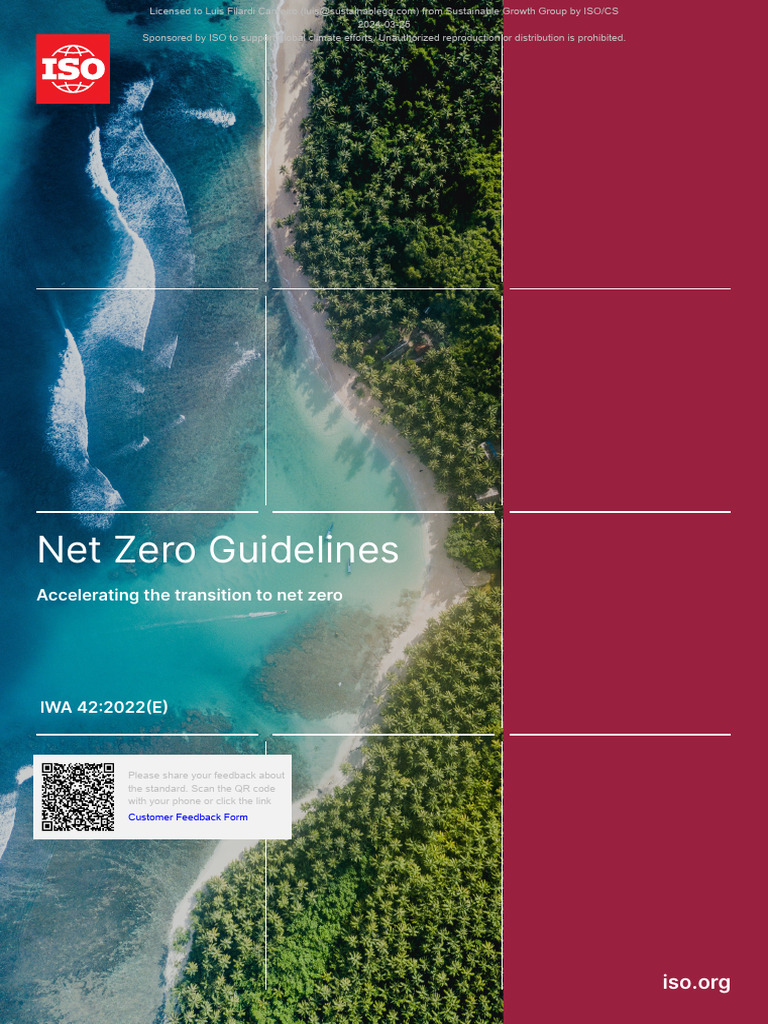 ISO Net Zero Guidelines - IWA - 42 - 2022 (En) - Pdfcolor | PDF ...