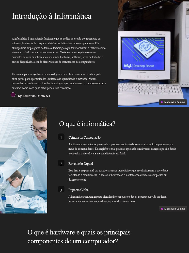 Introducao A Informatica | PDF | Programas | Hardware de computador