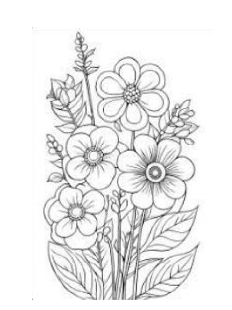 Flores para Colorear | PDF