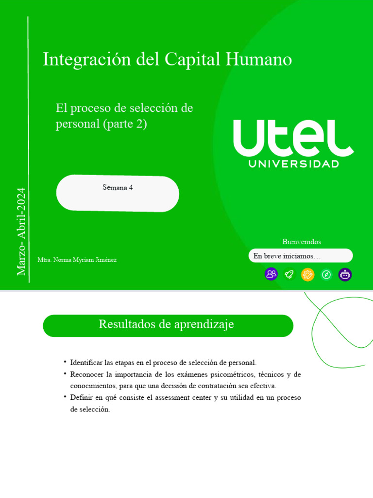 Semana 4. Integración Del Capital Humano (Con Canva) | PDF | Gestión de