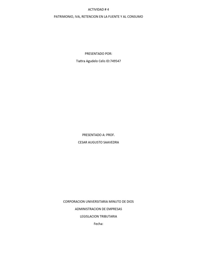 ACT 45 Guia trabajo Imptos Nals 202415 PDF Impuestos Impuesto