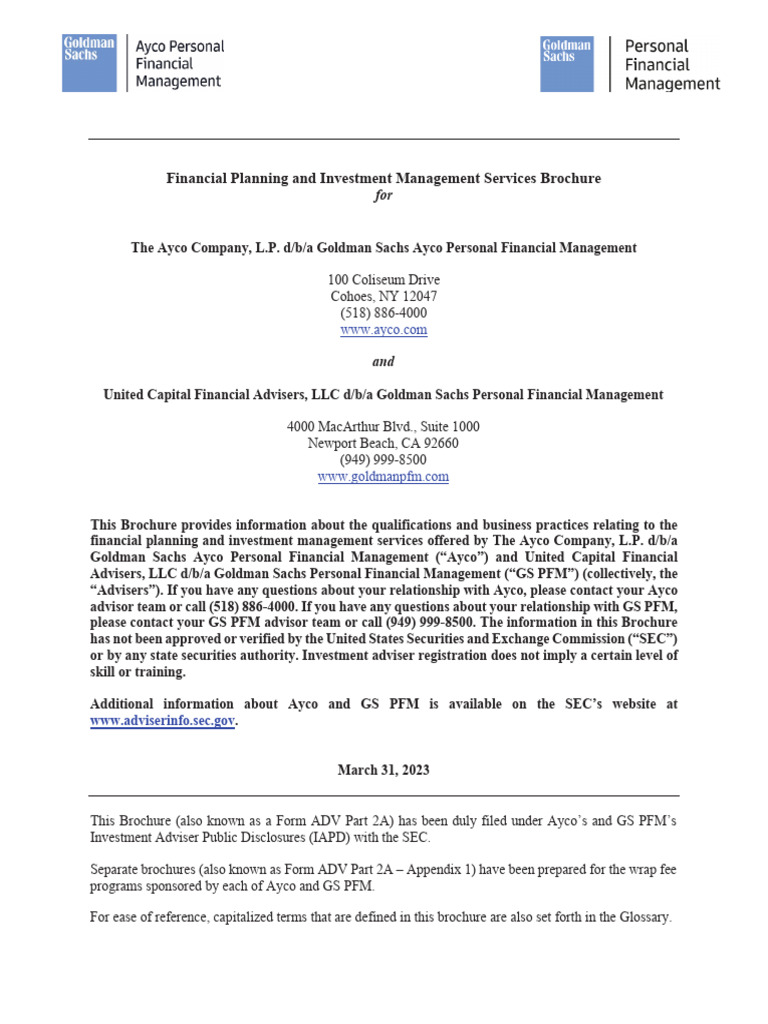 Investment Adviser Disclosure Requirements