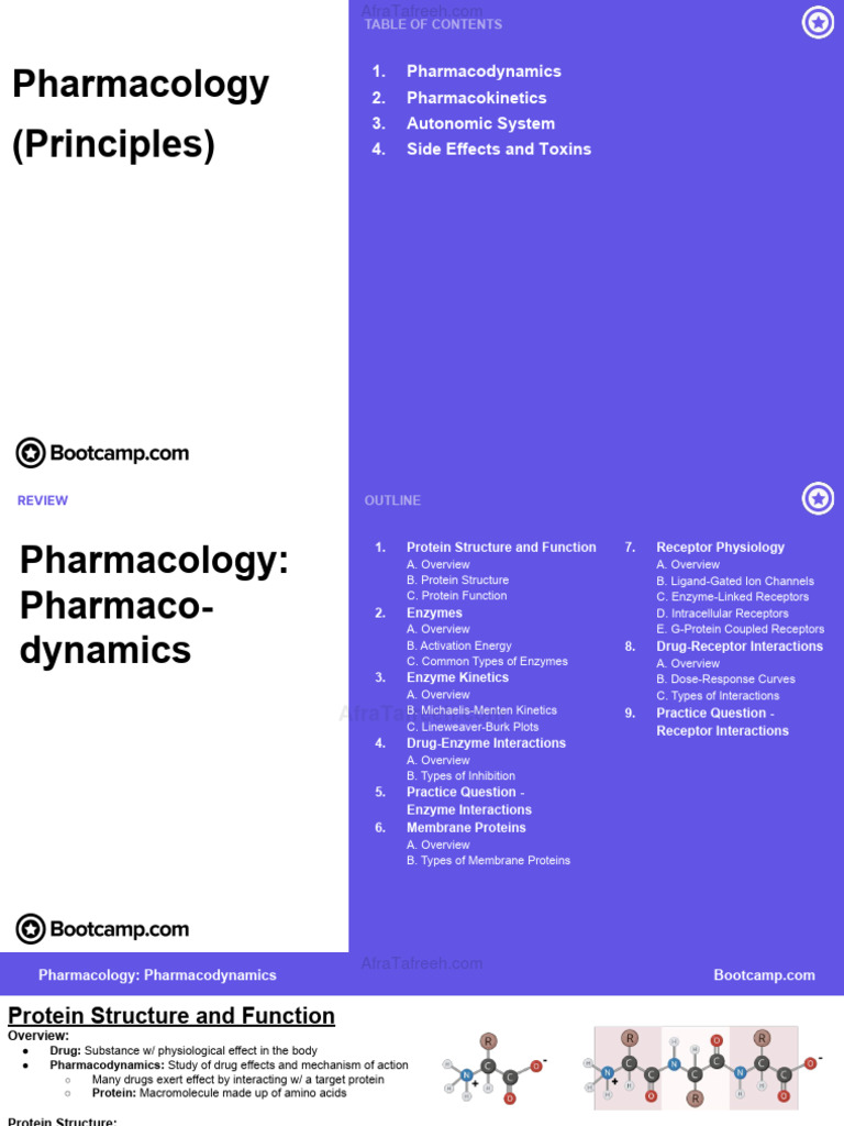 Pharmacology: Drug Mechanisms & Kinetics | PDF | Enzyme Inhibitor ...
