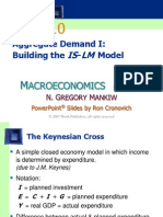 Aggregate Demand I: Building The - Model: IS LM