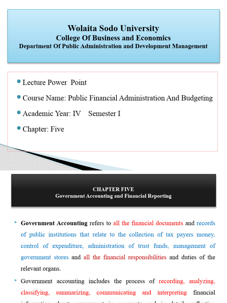 Government Accounting Overview and Process | PDF | Debits And Credits ...