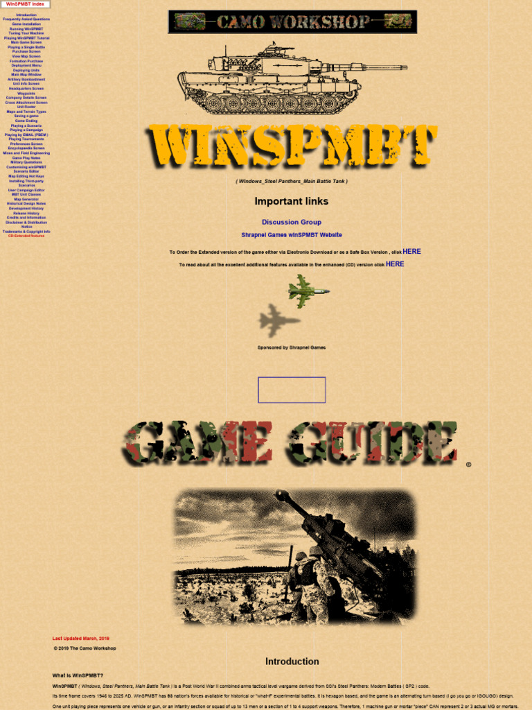 Steel Panthers - MBT Game Guide | PDF | Computer Monitor | Windows 