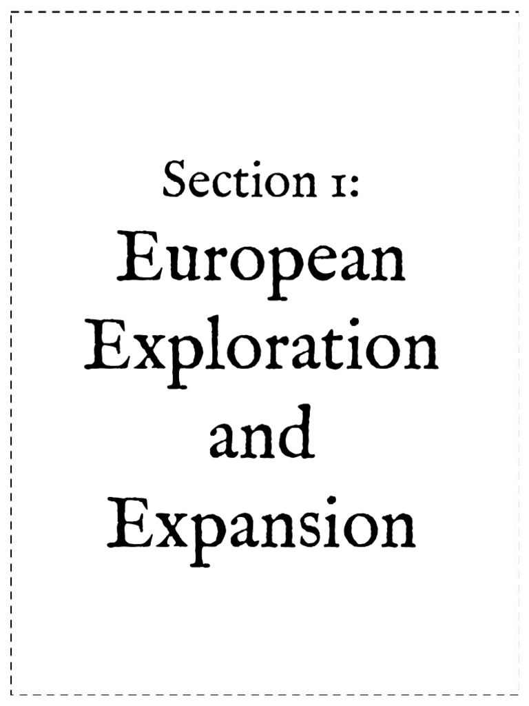 Exploration +section+1+ | PDF | Age Of Discovery | Conquistador