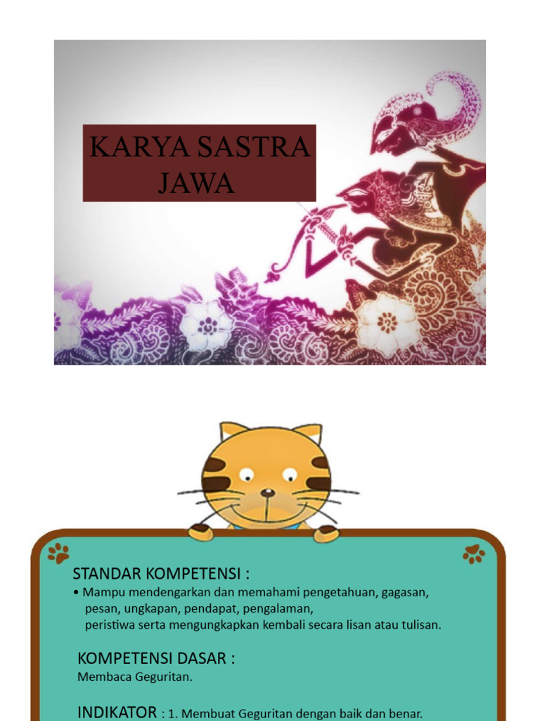 Materi Geguritan Bahasa Jawa Kelas 8 | PDF