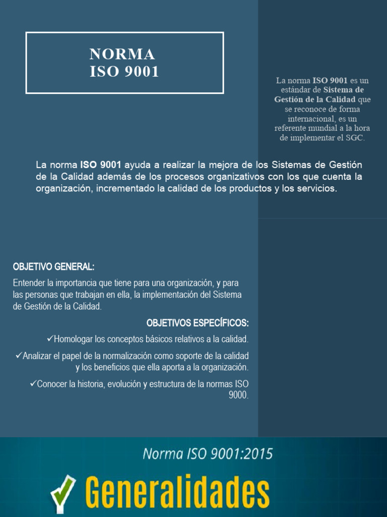 Importancia de la Norma ISO 9001 | PDF | Crecimiento personal y ...