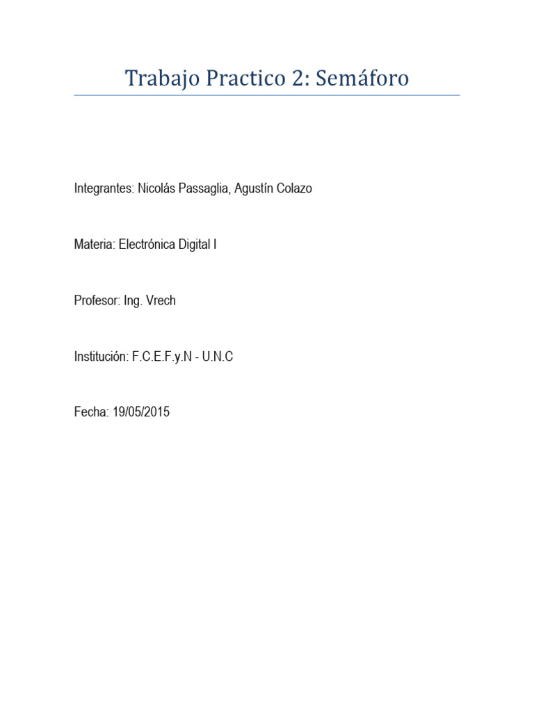 Semaforo Electronica Digital Cmos Pdf Puerta Lógica Electromagnetismo